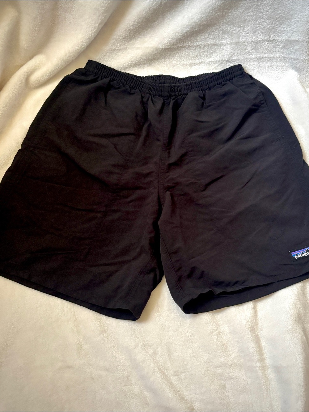 Patagonia Black Baggies Shorts Mens Small Lined Swim Hiking Outdoor Shorts